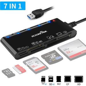 CR7 Usb 3.0 Multifunctionele Kaart Teader Cf/Xd/Ms/Sd/Tf Card Zeven In een Compatibel Met Windows Vista/Xp/7/8/10/, linux, Mac Os