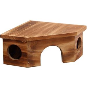 Natuurlijke Hout Klein Dier Huisdier Hamster Huis Bed Zomer Cool Cavia Chinchilla Huis Kooi Nest Hamster Chew Speelgoed Accessoire