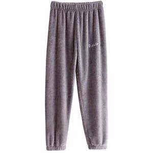Pyjamabroek Mannen En Vrouwen Grote Size Coral Fluwelen Broek Herfst Winter Flanel Thuis Warme Broek Dikke Losse Fluwelen Thuis broek