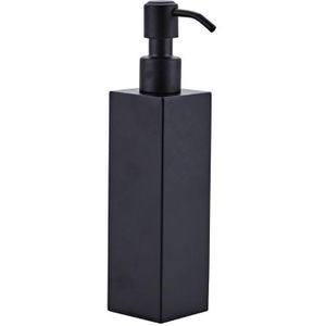 200Ml Wandmontage Douche Fles Pomp Rvs Shampoo Dispenser Zwart