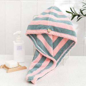 Gestreepte Vrouwen Handdoeken Badkamer Microfiber Handdoek Snelle Drogen Haar Handdoek Badhanddoeken Voor Volwassenen Zachte Sneldrogend Haar Wrap Handdoek