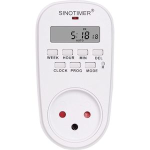 UK Plug Outlet Elektrische 7 Dag Wekelijkse Programmeerbare Digitale Plug Socket Tijdschakelaar Tijdrelais Wandklok Power AC230V 220 V 50Hz