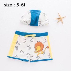 Jongens Strand Shorts Kinderen zwembroek kinderen zwemkleding Jongens Badmode leeuw Print Baden Kleding Pak 1-7Years