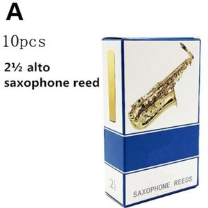 10 Stks/set Alto/Sopraan/Tenor Saxofoon Rieten Sterkte 2.5 Bb Klarinet Riet