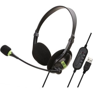 Usb Headset Met Microfoon Voor Pc Multi-Key Control 3.5Mm Call Center Wired Hoofdtelefoon Hd Microfoon Voor Pc/Laptop/Computer
