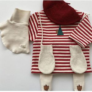 Herfst Winter Fleece Trui Voor Baby Jongens Warme Kerst Tops Kerstboom Sweatshirt Voor Kinderen Baby Meisjes Kleding