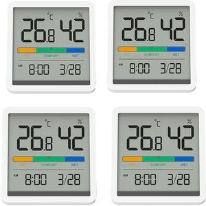 Xiaomi Miiiw Temperatuur En Vochtigheid Klok Thuis Indoor Hoge Precisie Babykamer C/F Temperatuur Monitor 3.34Inch lcd-scherm