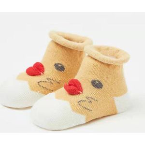 Baby Cartoon Sokken Winter Baby Peuter Baby Jongens Meisjes Anti-Slip Cartoon Dieren Gebreide Warm Peuter Sokken Voor 0 to18 Maanden