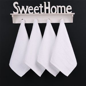 10Pcs Vierkante Witte Handdoek Hotels Camping Trip Praktische Dragen Draagbare Handdoeken Essentiële Reizen Gebruik Handdoeken