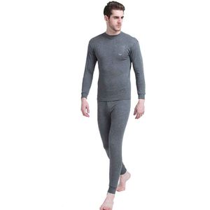 CHON YUN - 8802-2 - Thermo Ondergoed - Effen Kleur - Mannen - Lange Onderbroek Set
