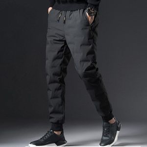 Mens Down Broek Buitensporten Dikke Thermische Waterdichte Witte Eendendons Broek Winter Skiën Wandelen Warme Beneden Katoenen Broek