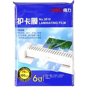 3810 Plastic Film 6-Inch Transparante Foto Kaart Bescherming Film Speciale 100 Vellen 7C Plastic Film Voor Plastic Verpakking machine