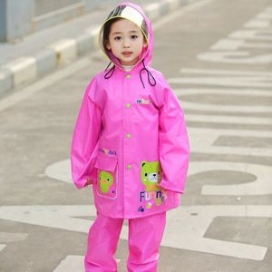 Kinderen Regenjas Jongens Regenkleding Mode Meisjes Regen Poncho Cartoon Kids Leuke Mantel Poncho