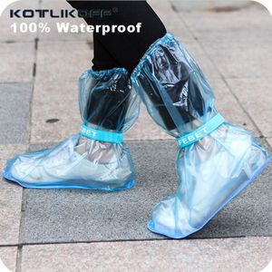 1 Pairs Waterdichte Regen Schoen Cover Voor Mannen Vrouwen Schoenen Protector Herbruikbare Boot Regenachtige Dag Laarzen Overschoenen Reizen Apparatuur