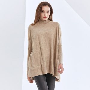 Twotwinstyle Casual Trui Voor Vrouwen Coltrui Lange Mouwen Breien Truien Oversized Truien Vrouwelijke Winter Kleding