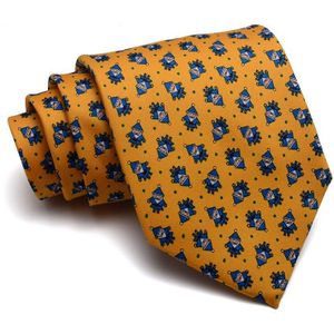 Mode Mannen Tie Animal Print 8Cm Wide Neck Ties Gentleman Pak Stropdas Westerse Stijl geschenkdoos