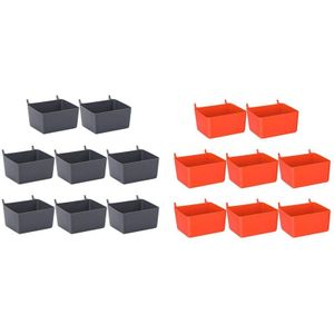 8 Stuks Pegboard Bins Kit Pegboard Onderdelen Opslag Pegboard Accessoires Werkbank Bins Voor Organiseren Hardware