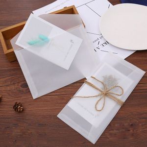 30 Stks/partij 5 Maten Papier Envelop Transparant Zwavelzuur Papieren Envelop Bruiloft Uitnodiging Verpakking Enveloppen