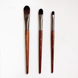 Combinatie Make-Up Borstel Set van 3 Concealer Oogschaduw Neus Shadow brush Art Verf Instelling Pen Multi- functie