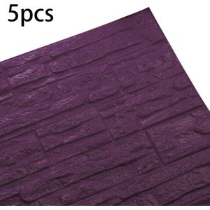 5Pcs 3D Pe Foam Wallpaper Diy Muur Stickers Muur Decor Brick Home Decoratie Woonkamer Slaapkamer #9