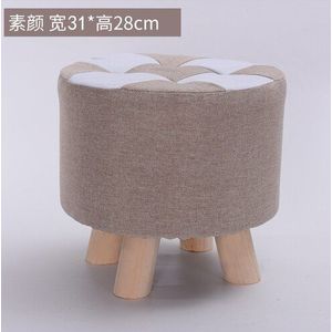 Huishouden mode creatieve kleine bench zitkamer sofa houten art ronde kruk stoel voet kruk squatty potje zadel