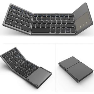 Jelly Kam Oplaadbare Bluetooth Toetsenbord Usb Bedraad Toetsenbord Dual Mode Mini Toetsenbord Met Touchpad Muis Voor Mobiele Telefoon Ipad Pc