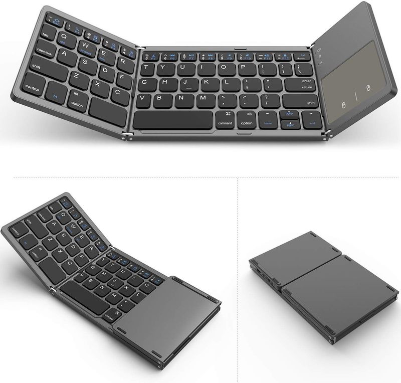 Jelly Comb - Oplaadbaar Bluetooth Toetsenbord - Mini Toetsenbord Met Touchpad - Draadloos