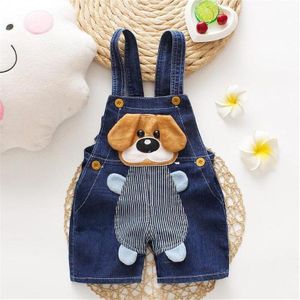 Peuter Baby Jongens Meisjes Overalls Cartoon Hond Mouwloze Denim Jumpsuit Kids Overalls Jongens Denim Jumpsuit Rompertjes