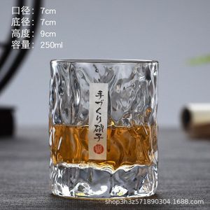 Hand-Made Japanse Gehamerd Buitenlandse Wijn Glas Whisky Glas Thuis Creatieve Bier Glas Kristal Glas Beker Wijn Glazen