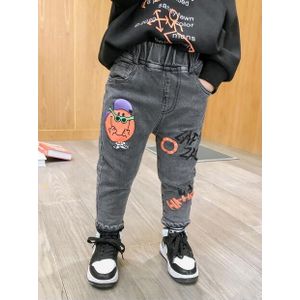 Winter Jongens Polar Fleece Voering Rolled Jeans Kids All-Match Warme Dikke Denim Broek Kinderen Plus Fluwelen Jeans