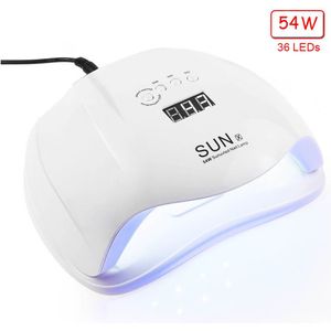 High Power 80/54/36W Uv Lamp Led Nail Lamp Nail Droger Voor Alle Gels Polish Met infrarood Sensing Timer Smart Touch Knop