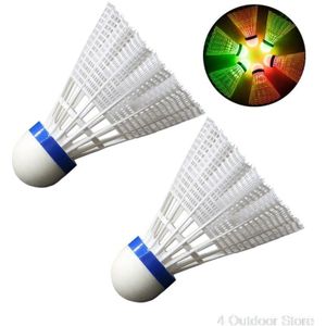 2 Stuks Led Verlichting Badminton Birdies Glow In The Dark Night Nylon Shuttle Jy01 20