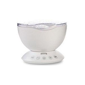 JOSOCCO Night Light Ocean Wave Projector Music Player Speaker LED Afstandsbediening TF Kaarten Aurora Master Projectie Kinderen USB