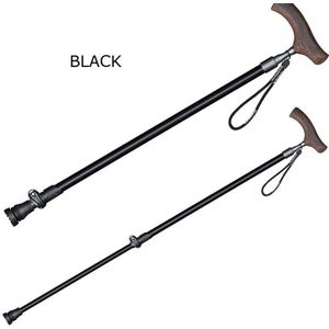 Pioneer 1 Pcs Aluminium Wandelstokken Ultralight T Handvat Trekking Pole Quick Vergrendeling Anti-Slip Riet 2 Secties Voor ouderen