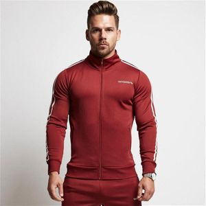 Heren Jas Streetwear Casual Herenkleding Jogger Bodybuilding Mannen Sportkleding