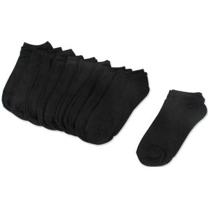 10 Pairs Vrouwen Sokken Ademend Sportsokken Effen Kleur Boot Comfortabele Korte Sokjes Wit Zwart Grijs