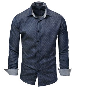 Leisure Shirt Dot Shirt Herfst Winter Casual Mannen Klassieke Dot Shirt Lange Mouw Mannen Kleding Oversized