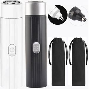 Mini Elektrische Scheerapparaat Usb Baard Scheermes Haar Neus Trimmer Oplaadbare Nat Droog Dual Gebruik Snelle Opladen Scheren Machine Voor mannen