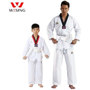 Wesing Taekwondo Uniform voor Mannen Vrouwen met Grote Maat Ademende Taekwondo Pak Taekwondo Gi voor Jongen Meisje Training Concurrentie