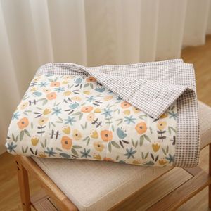 Katoen Wasbaar Zomer Dekbed Bloemen Dunne Kids Kinderen Bed Quilts Airconditioning Beddengoed Volwassen Quilts