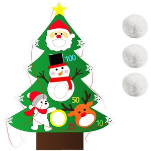 DIY Voelde Kerstboom Deur Muur Opknoping Kids Feestartikelen Kerstboom Set Ornament 98cm * 70cm