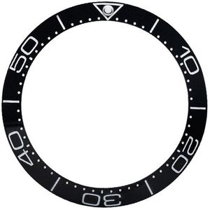 Universal 38 Mm Horloge Gezicht Keramische Bezel Insert Horloge Cover Horloges Vervangen Accessoires Zwart/Blauwe Kleur