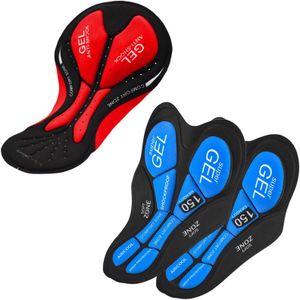 3 Packs Mannen Vrouwen Fietsbroek Kussen 3D Gel Pad Ademende Road Mtb Bike Fiets Riding Kussen Diy Fietsen Ondergoed gewatteerde