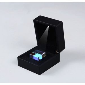 25*25*25Mmcolor Prisma Kubus Van Licht Een Van Optische Wetenschap Experiment Puzzel Cube Optische glas
