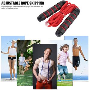 Verstelbare Lengte Springtouw Spons Handvat Draagbare Afvallen Workout Training Fitness Body Building Pvc Springtouw