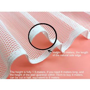 Grote Size Veiligheid Netto Trappen Netting Bescherming Baby Trap Balkon Mesh Dek Gate Deuropeningen Mesh Baby Hek Trap Netto 300*77 Cm