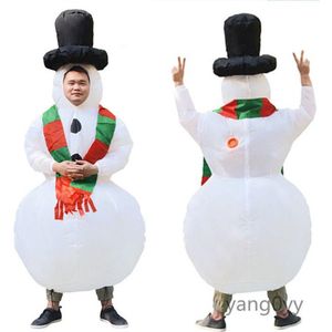Opblaasbare Kostuum Sneeuwpop Mascotte Kostuum Kostuums Cosplay Party Game Jurk Outfits Kleding Reclame Carnaval Kerst Volwassenen