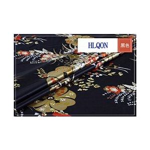 Imorted vintage folk bloemenprint satijnen stof zachte comfortabele doek tissue voor vrouwen strand jurk, sjaal, patchwork 150 cm breedte