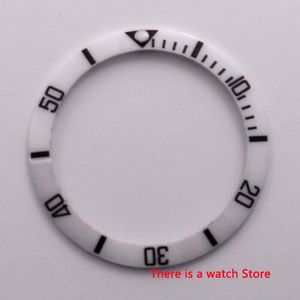 38 Mm Keramische Bezel Insert Zwart Met Blauw Marks Lichtgevende Dot Fit 40 Mm Horloge Case Sub Automatische Mannen horloge