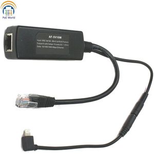 802.3af PoE separator 5V10W Gigabit POE Splitter met Lightning adapter Power Apple Iphone IPads of 5 v noe PoE Foscam IP Camera